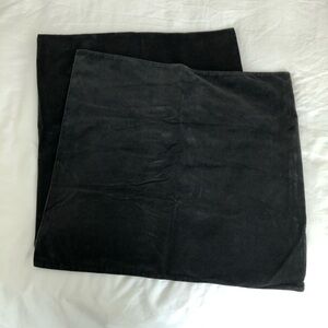 Ikea Sanela Black Velvet 2 pillow cases